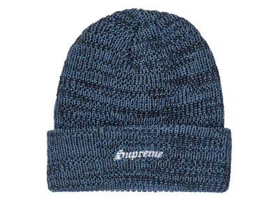 Pre-owned Supreme Twisted Loose Gauge Beanie In Blue