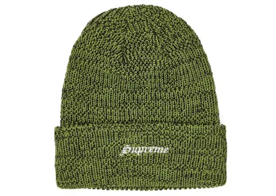 Pre-owned Supreme Twisted Loose Gauge Beanie In Green