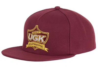 Pre-owned Supreme Ugk 5panel In Dark Red