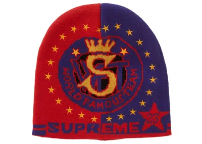 Pre-owned Supreme Umbro Beanie In Red