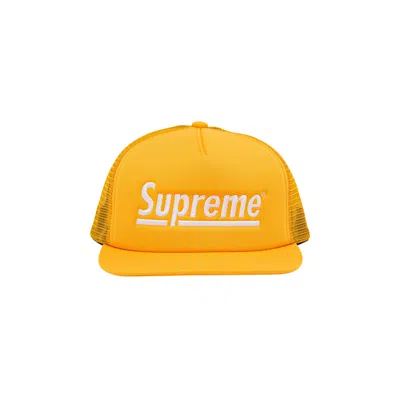Pre-owned Supreme Underline Mesh Back 5-panel 'gold' | Men's Size Onesize