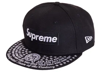 Pre-owned Supreme Undisputed Box Logo New Era Fitted Hat In Black