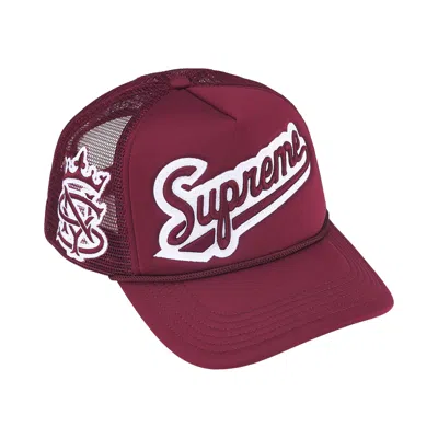 Pre-owned Supreme University Mesh Back 5-panel 'cardinal' | Red | Men's Size Onesize