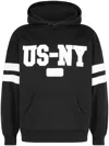 Supreme Us-ny Cotton Hoodie In Schwarz