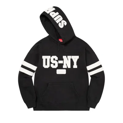 Pre-owned Supreme Us-ny Hooded Sweatshirt 'black'