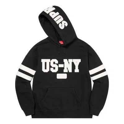 Supreme Us-ny Hooded Sweatshirt 'black White'
