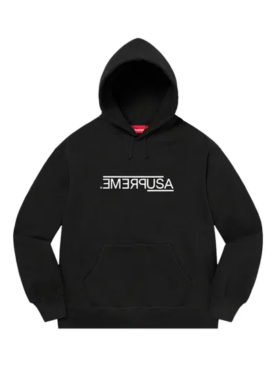Supreme Usa Hoodie In Black
