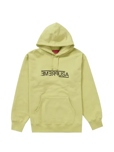 Supreme Usa Hoodie In Green