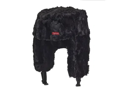Pre-owned Supreme Ushanka Hat In Black