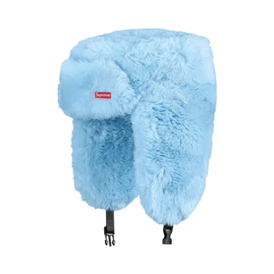 Pre-owned Supreme Ushanka Hat 'light Blue' | Men's Size M/l