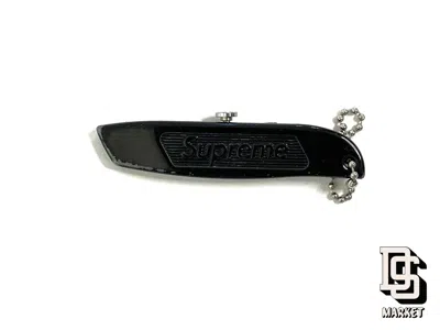 Pre-owned Supreme Utility Knife Keychain Box Cutter F/w 2015 Fw15 In Black
