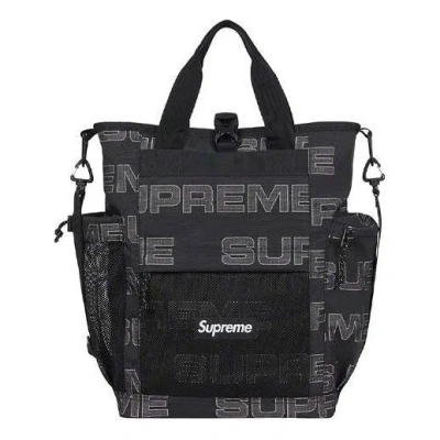 Supreme Utility Tote 'black Grey' In Multi