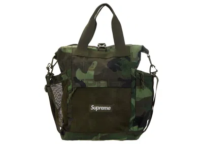 Pre-owned Supreme Utility Tote Tote (fw21) In Woodland Camo