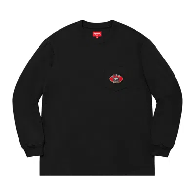 Pre-owned Supreme Vampire Boy Long-sleeve Pocket Tee 'black' | Men's Size M
