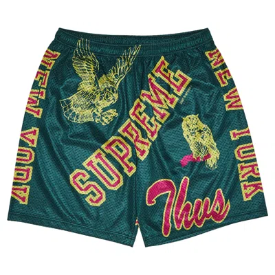 Pre-owned Supreme Varsity Mesh Short 'dark Green' | Men's Size M