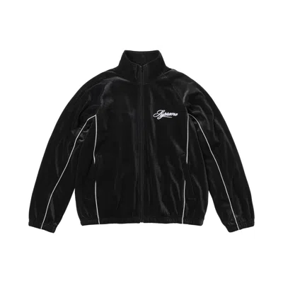 Pre-owned Supreme Velour Mesh Track Jacket 'black' | Men's Size L