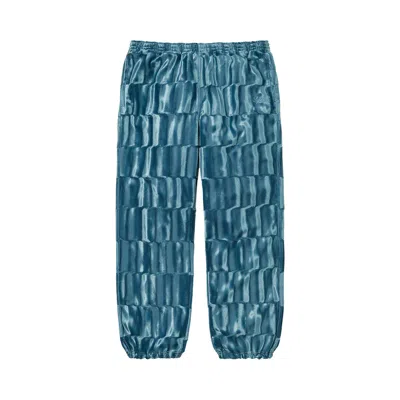 Pre-owned Supreme Velour Pant 'slate' | Blue | Men's Size L
