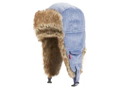 Pre-owned Supreme Velvet Pattern Trooper In Light Blue