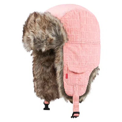 Pre-owned Supreme Velvet Pattern Trooper 'pink' | Men's Size Onesize