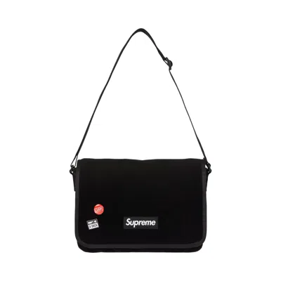 Pre-owned Supreme Velvet Small Messenger Bag 'black' | Men's Size Onesize