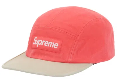 Pre-owned Supreme Ventile Camp Cap (ss25) In Peach