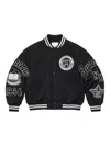 Supreme Veritas Varsity Jacket In Black