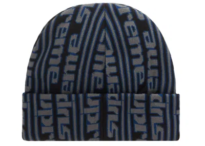 Pre-owned Supreme Vertical Logo Beanie (fw23) In Black