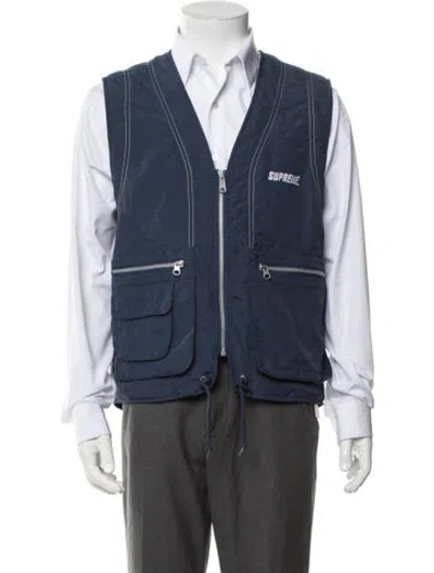 Pre-owned Supreme Vest In Blue