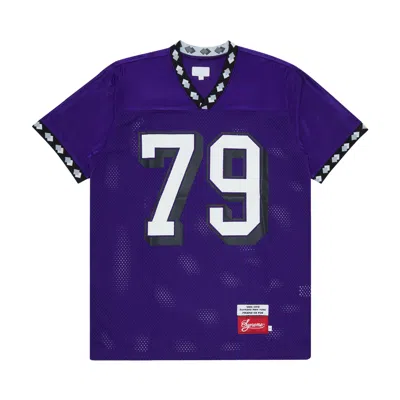 Pre-owned Supreme Vintage  Diamond Rib Football Top 'purple' | Men's Size Xl