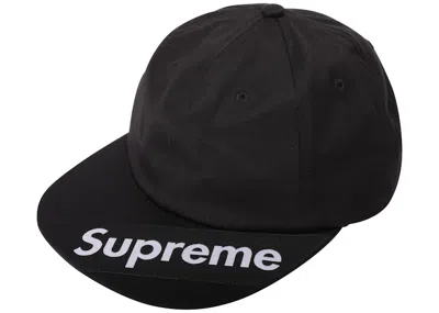 Pre-owned Supreme Visor Label 6panel In Black