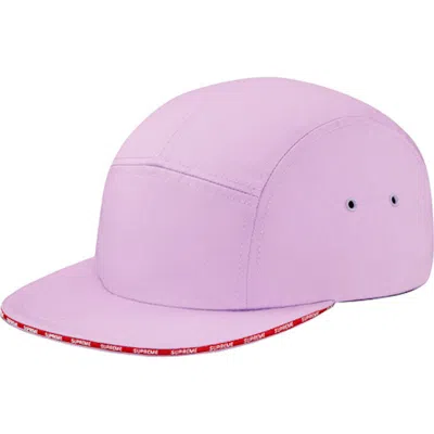 Pre-owned Supreme Visor Tape Camp Cap In Lavender
