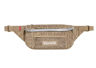 Pre-owned Supreme Waist Bag (fw24) In Tan Raindrop
