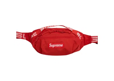 Pre-owned Supreme Waist Bag (ss18) In Red