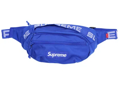 Pre-owned Supreme Waist Bag (ss18) In Royal In Blue