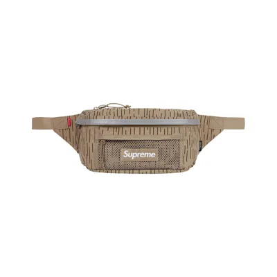 Pre-owned Supreme Waist Bag 'tan Raindrop' | Men's Size Onesize In Brown