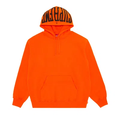 Pre-owned Supreme Warm Up Hooded Sweatshirt 'bright Orange'