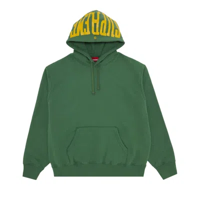 Pre-owned Supreme Warm Up Hooded Sweatshirt 'dusty Green'