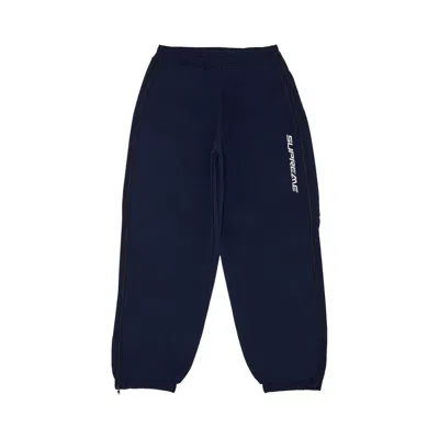 Pre-owned Supreme Warm Up Pant 'navy' In Blue