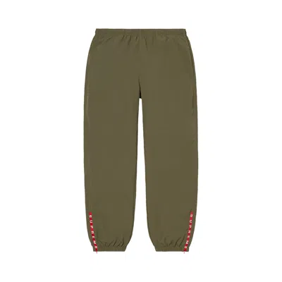 Pre-owned Supreme Warm Up Pant 'olive' In Green