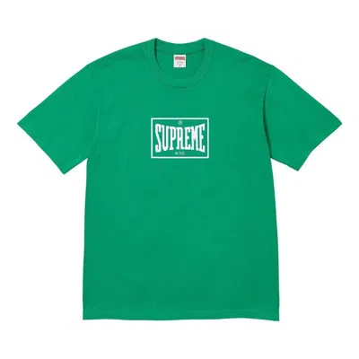 Supreme Warm Up T-shirt 'green White'