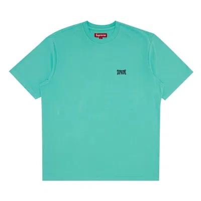 Pre-owned Supreme Warm Up Washed Short-sleeve Top 'aqua' | Blue | Men's Size L