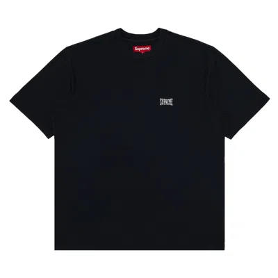 Pre-owned Supreme Warm Up Washed Short-sleeve Top 'black' | Men's Size Xxl