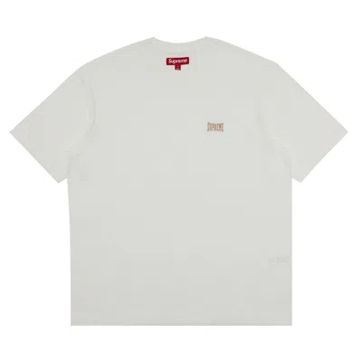 Pre-owned Supreme Warm Up Washed Short-sleeve Top 'white' | Men's Size Xxl