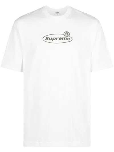 Supreme Warning Cotton T-shirt In White