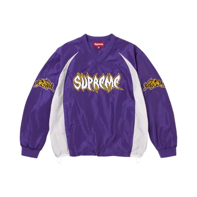 Pre-owned Supreme Warthog Warm Up Pullover 'purple' | Men's Size L