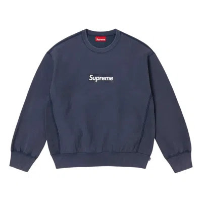 Supreme Washed Box Logo "ss 25 In Blue