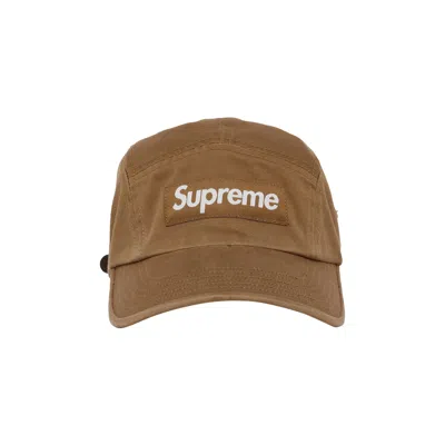Pre-owned Supreme Washed Chino Twill Camp Cap 'brown'
