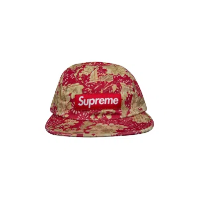 Pre-owned Supreme Washed Chino Twill Camp Cap 'floral' | Multi-color | Men's Size Onesize