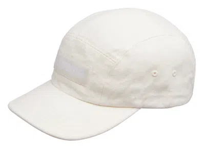 Pre-owned Supreme Washed Chino Twill Camp Cap (fw21) In Natural