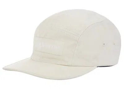 Pre-owned Supreme Washed Chino Twill Camp Cap (fw23) In Natural
